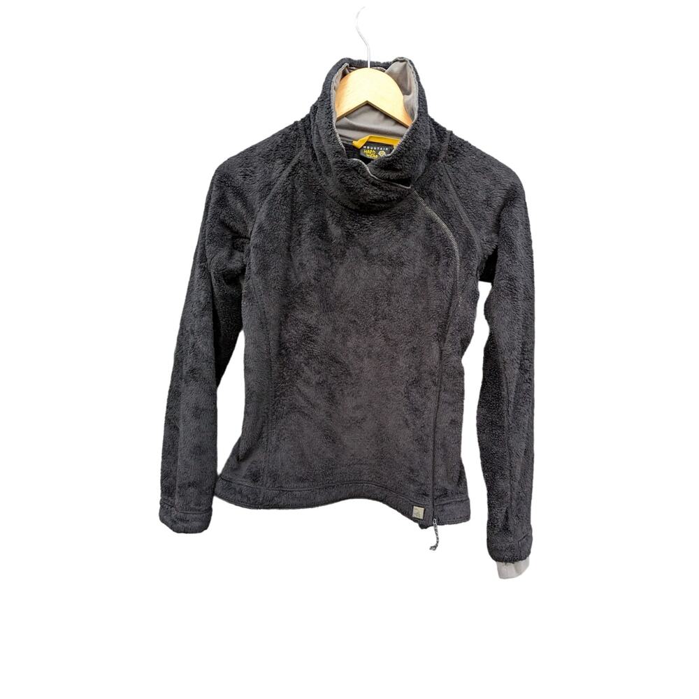 Fuzzy Cozy Funnel Neck Side Zip Black Mountain Hardware Jacket Fleece XS Outdoor